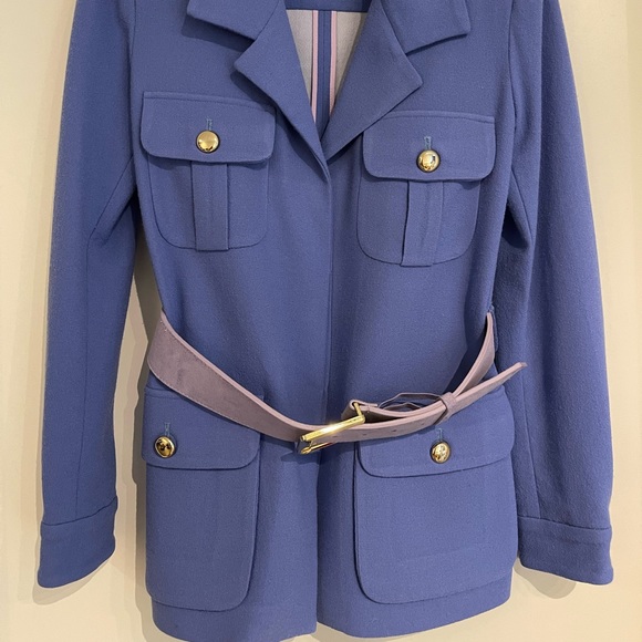 Sergio Hudson Safari Stretch-wool Skirt Suit - Size 6 - Picture 6 of 15